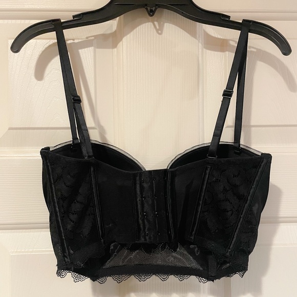 Calvin Klein black label black strapless longline bra 32D - Picture 2 of 6